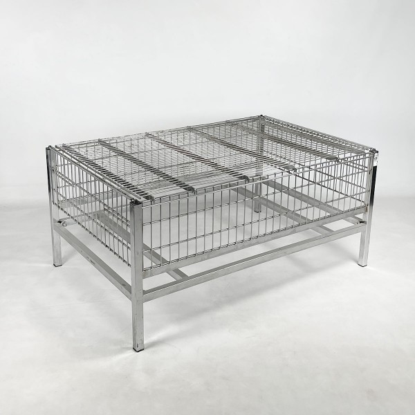 Platform table / promotional table made of solid chrome - height 55 cm