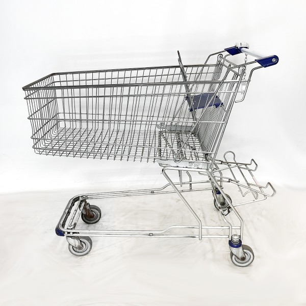 Shopping trolley WANZL D155RCA - blue handle ends