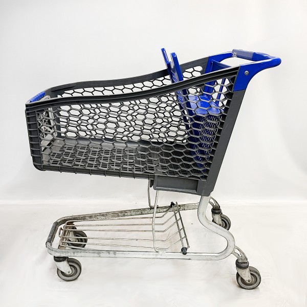 Shopping trolley WANZL Tango 160 - grey / blue