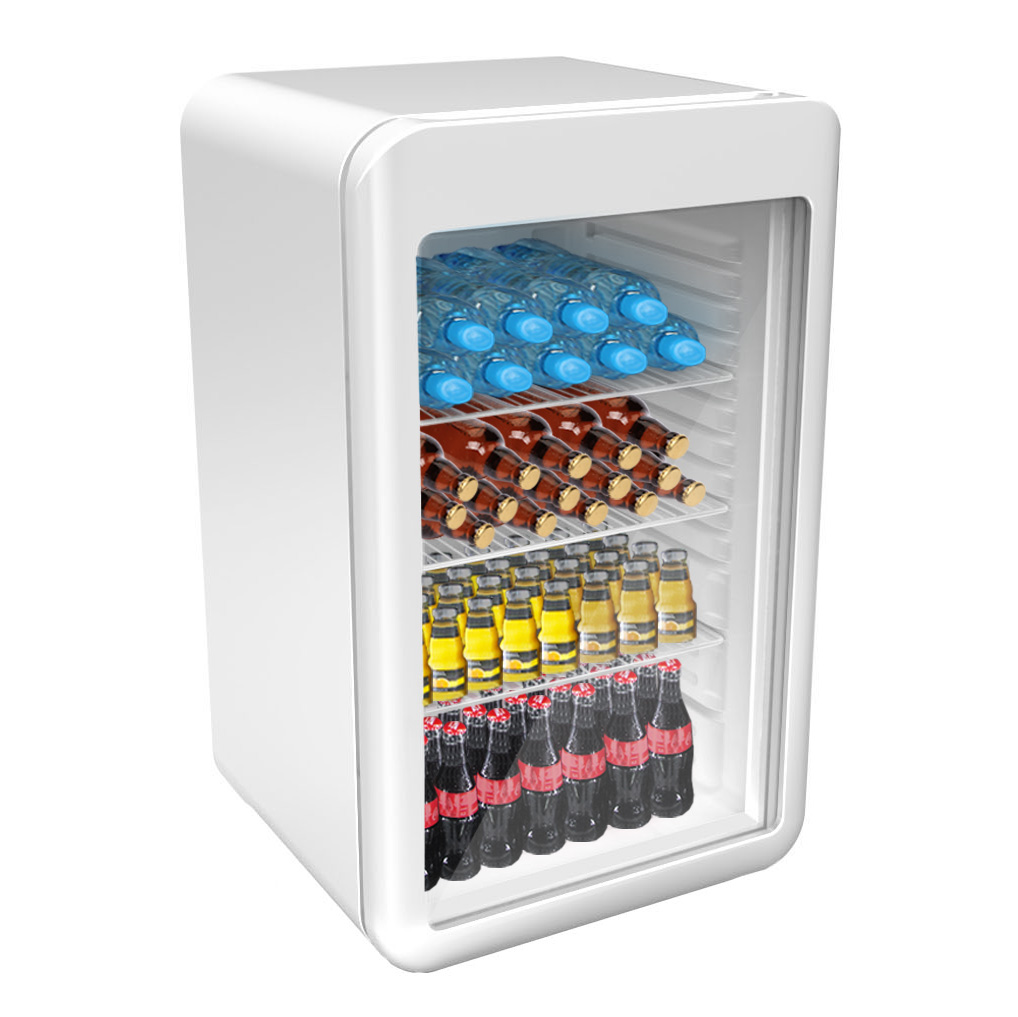 Minibar-Kühlschrank Weiß - 113 Liter - mit Glastür - Neuware